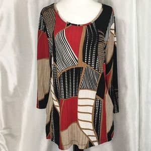 3 for $75!!! TanJay Abstract long sleeved shirt, size Medium.